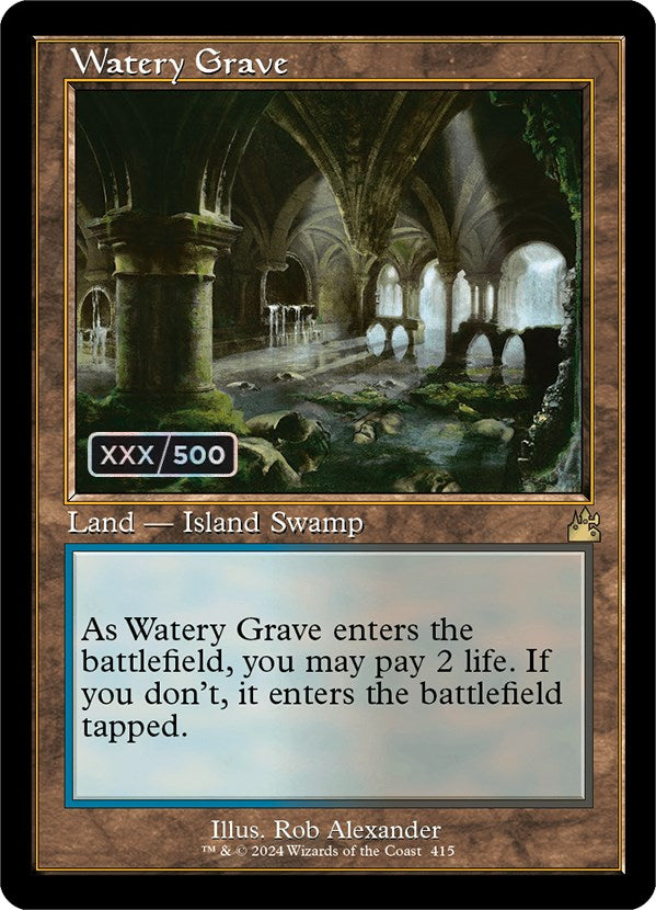 Watery Grave (Retro) (Serialized) [Ravnica Remastered] | The CG Realm