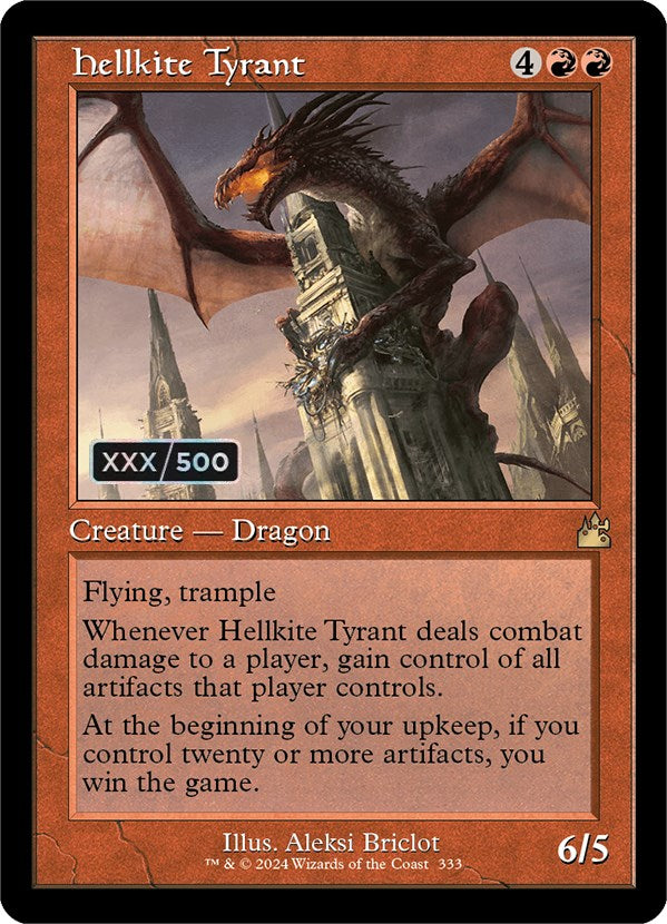 Hellkite Tyrant (Retro) (Serialized) [Ravnica Remastered] | The CG Realm