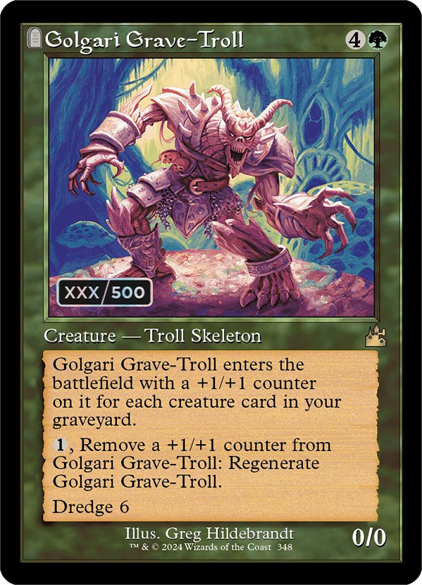 Golgari Grave-Troll (Retro) (Serialized) [Ravnica Remastered] | The CG Realm