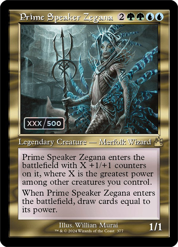 Prime Speaker Zegana (Retro) (Serialized) [Ravnica Remastered] | The CG Realm