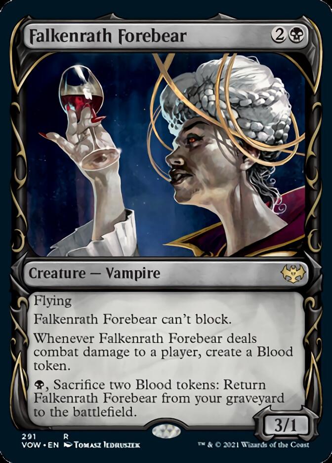 Falkenrath Forebear (Showcase Fang Frame) [Innistrad: Crimson Vow] | The CG Realm