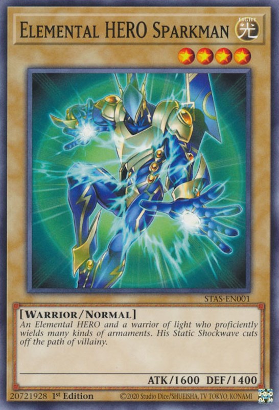 Elemental HERO Sparkman [STAS-EN001] Common | The CG Realm