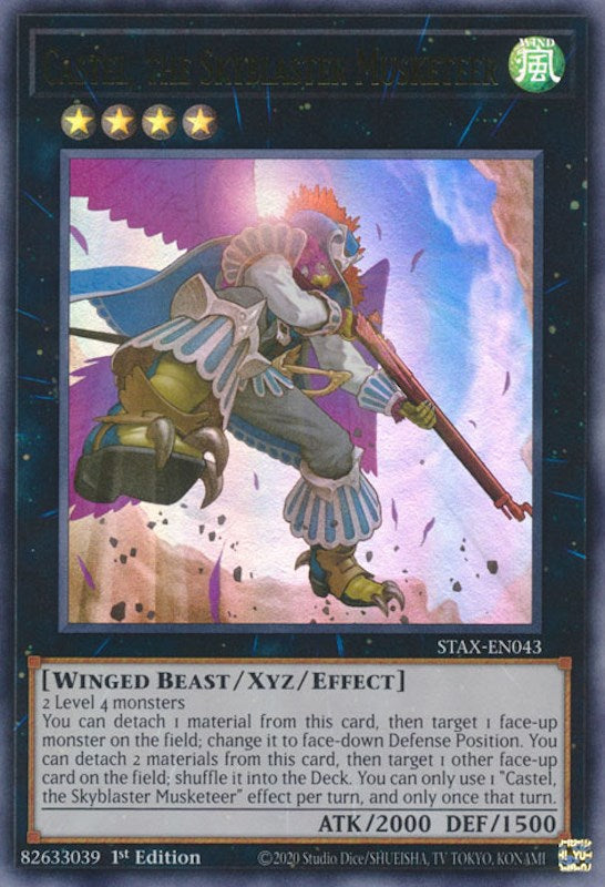 Castel, the Skyblaster Musketeer [STAX-EN043] Ultra Rare | The CG Realm