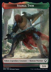 Soldier // Stangg Twin Double-Sided Token [Dominaria United Tokens] | The CG Realm