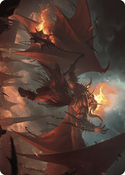 Rakdos, Patron of Chaos Art Card (22/49) [Murders at Karlov Manor Art Series] | The CG Realm