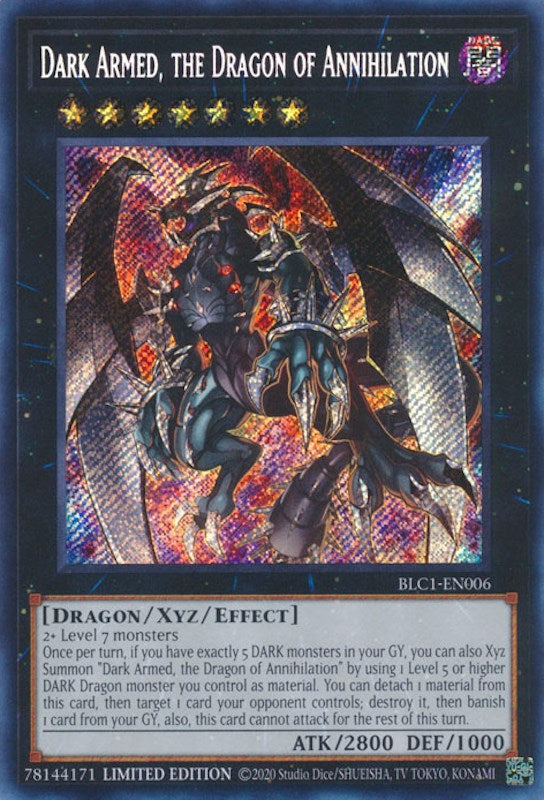 Dark Armed, the Dragon of Annihilation [BLC1-EN006] Secret Rare | The CG Realm