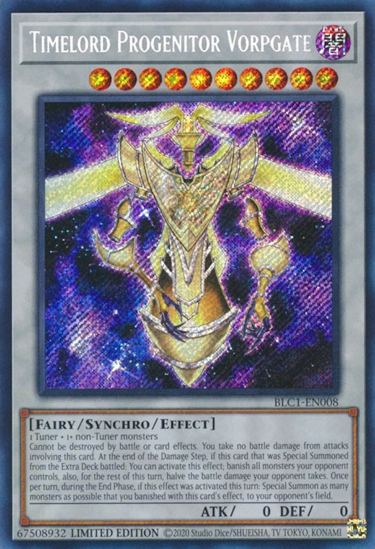 Timelord Progenitor Vorpgate [BLC1-EN008] Secret Rare | The CG Realm