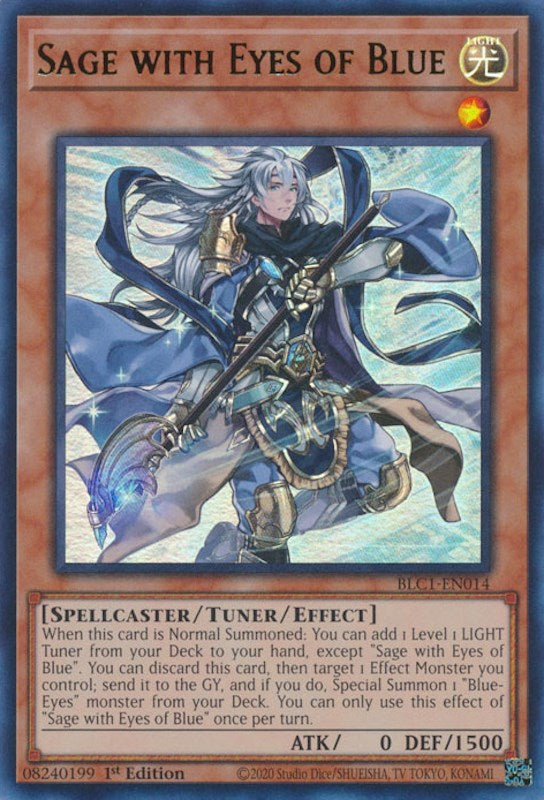 Sage with Eyes of Blue [BLC1-EN014] Ultra Rare | The CG Realm