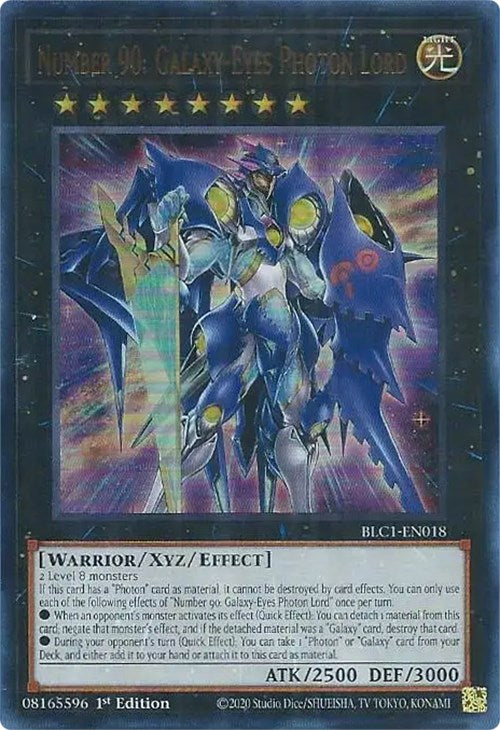 Number 90: Galaxy-Eyes Photon Lord [BLC1-EN018] Ultra Rare | The CG Realm