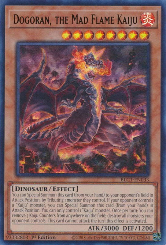 Dogoran, the Mad Flame Kaiju [BLC1-EN033] Ultra Rare | The CG Realm