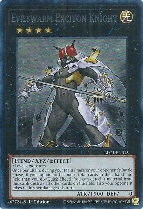 Evilswarm Exciton Knight (Silver) [BLC1-EN015] Ultra Rare | The CG Realm