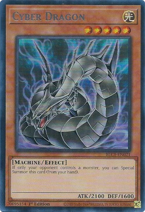 Cyber Dragon (Alternate Art) (Silver) [BLC1-EN021] Ultra Rare | The CG Realm