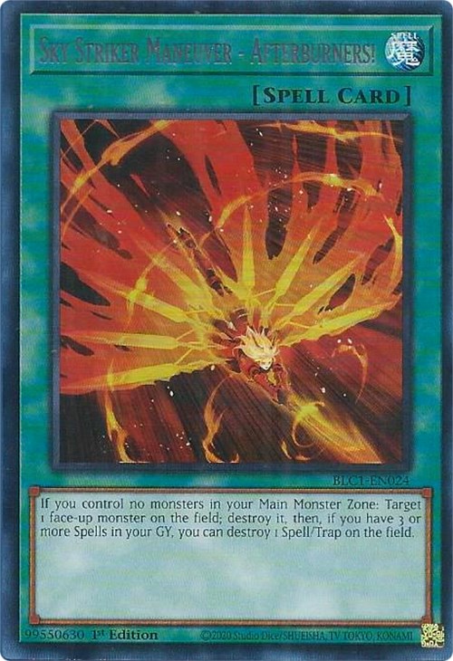 Sky Striker Maneuver - Afterburners! (Silver) [BLC1-EN024] Ultra Rare | The CG Realm