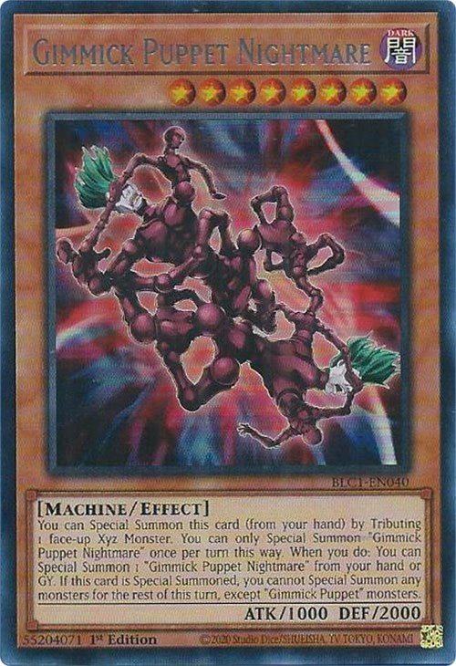 Gimmick Puppet Nightmare (Silver) [BLC1-EN040] Ultra Rare | The CG Realm