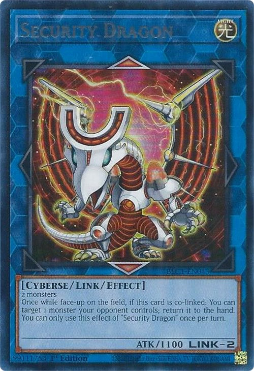 Security Dragon (Silver) [BLC1-EN043] Ultra Rare | The CG Realm