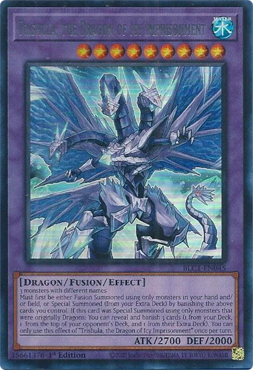 Trishula, the Dragon of Icy Imprisonment (Silver) [BLC1-EN045] Ultra Rare | The CG Realm