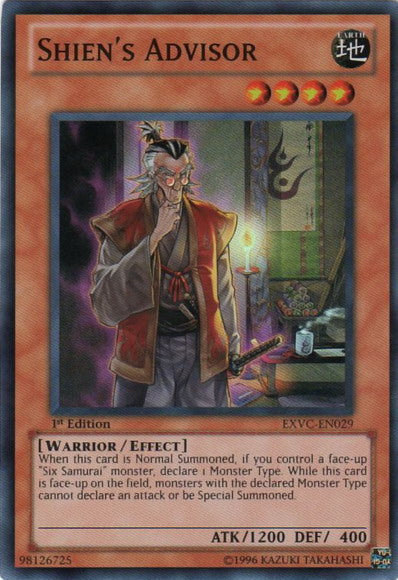 Shien's Advisor [EXVC-EN029] Super Rare | The CG Realm