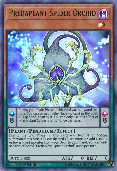 Predaplant Spider Orchid [DUPO-EN035] Ultra Rare | The CG Realm