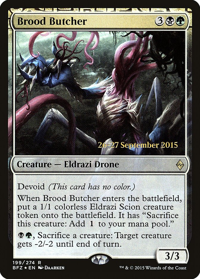 Brood Butcher [Battle for Zendikar Prerelease Promos] | The CG Realm