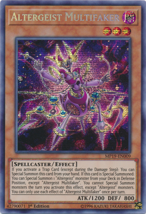 Altergeist Multifaker [MP19-EN009] Prismatic Secret Rare | The CG Realm