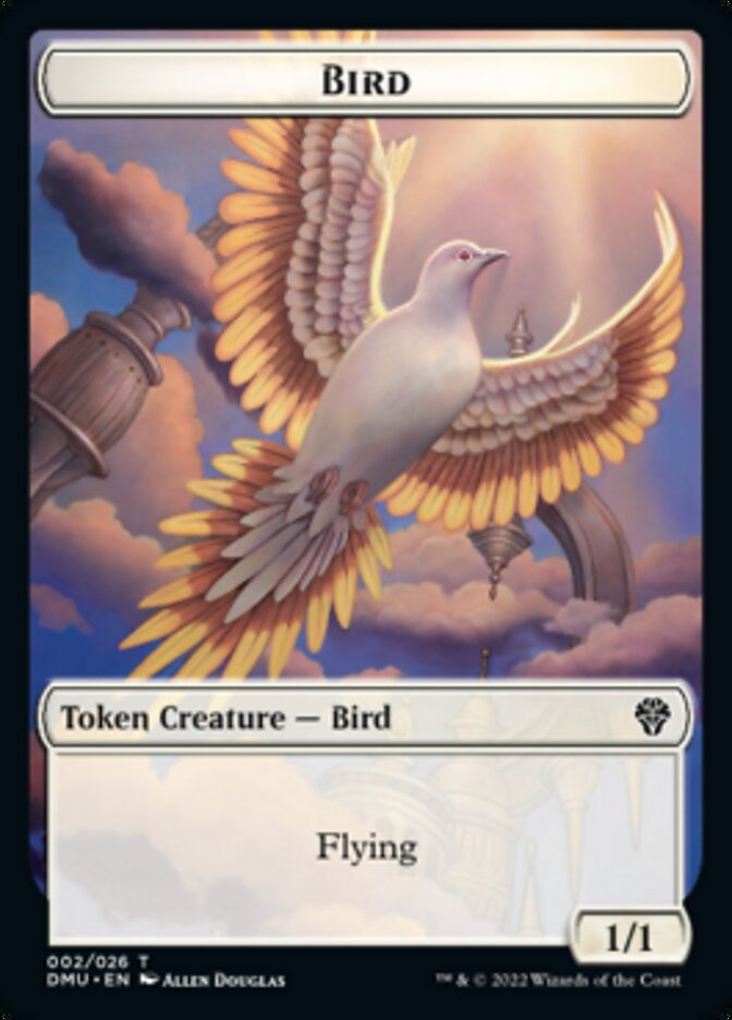 Bird (002) // Merfolk Double-Sided Token [Dominaria United Tokens] | The CG Realm