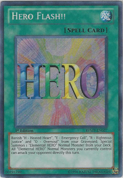 Hero Flash!! [RYMP-EN027] Secret Rare | The CG Realm