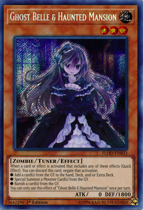 Ghost Belle & Haunted Mansion [FLOD-EN033] Secret Rare | The CG Realm