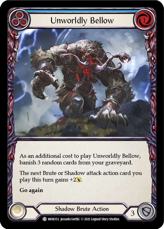 Unworldly Bellow (Blue) [MON152] (Monarch)  1st Edition Normal | The CG Realm