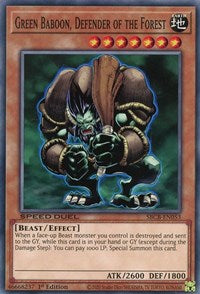 Green Baboon, Defender of the Forest [SBCB-EN053] Common | The CG Realm