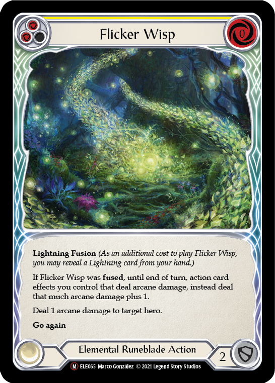 Flicker Wisp [U-ELE065] (Tales of Aria Unlimited)  Unlimited Rainbow Foil | The CG Realm