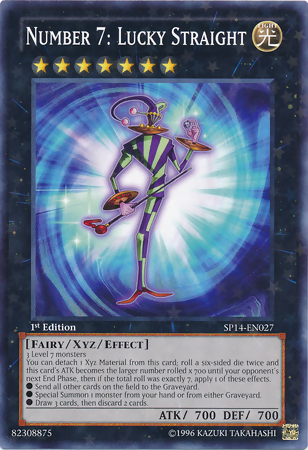 Number 7: Lucky Straight [SP14-EN027] Starfoil Rare | The CG Realm