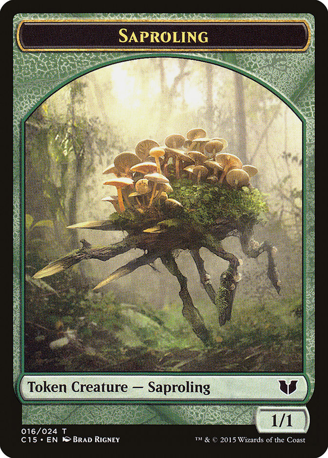 Snake (017) // Saproling Double-Sided Token [Commander 2015 Tokens] | The CG Realm