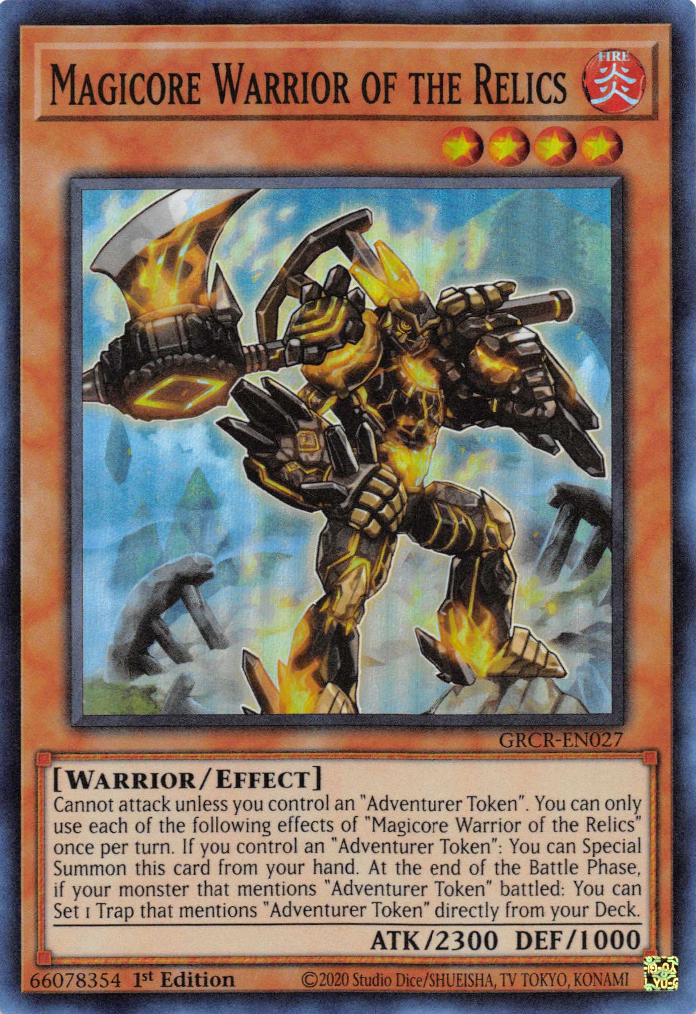 Magicore Warrior of the Relics [GRCR-EN027] Super Rare | The CG Realm