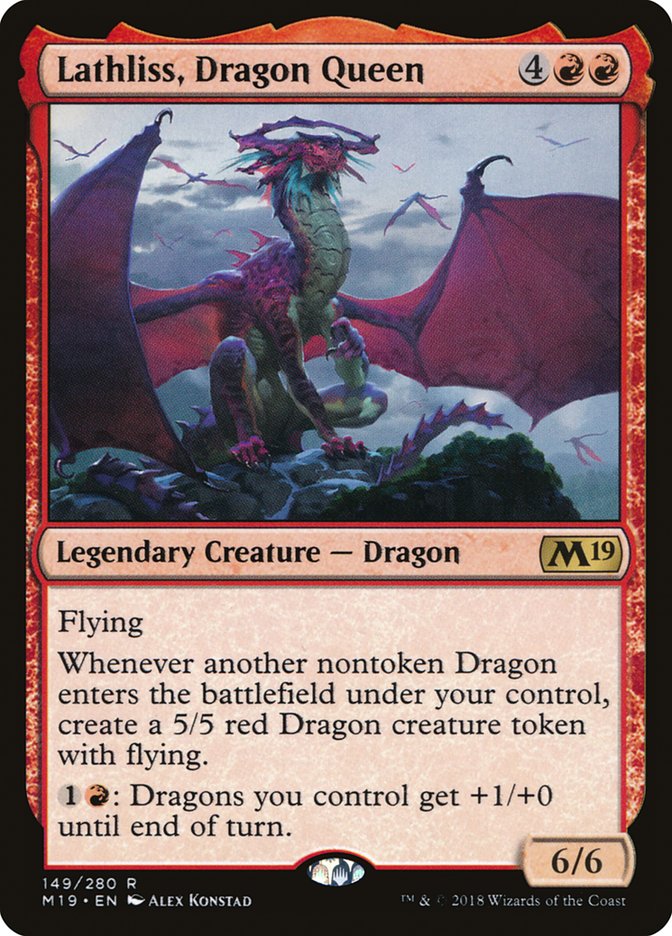 Lathliss, Dragon Queen [Core Set 2019] | The CG Realm