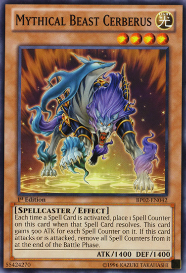 Mythical Beast Cerberus [BP02-EN042] Common | The CG Realm