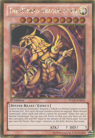 The Winged Dragon of Ra [PGLD-EN031] Gold Secret Rare | The CG Realm