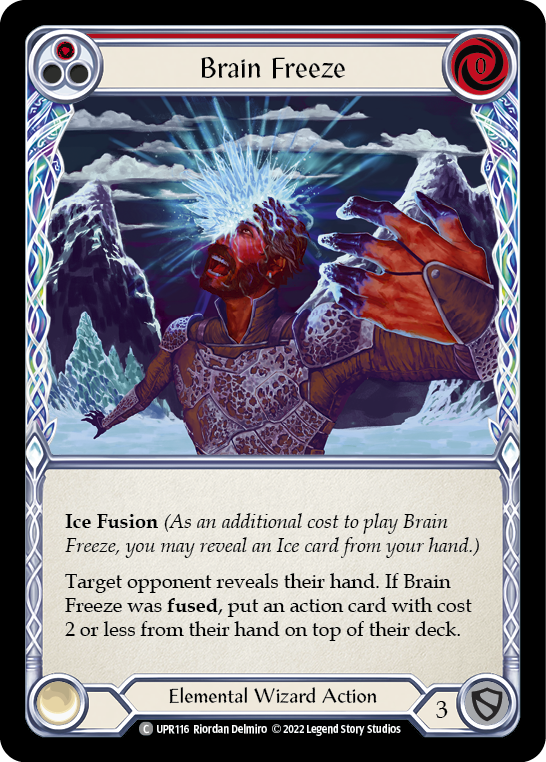 Brain Freeze (Red) [UPR116] (Uprising)  Rainbow Foil | The CG Realm