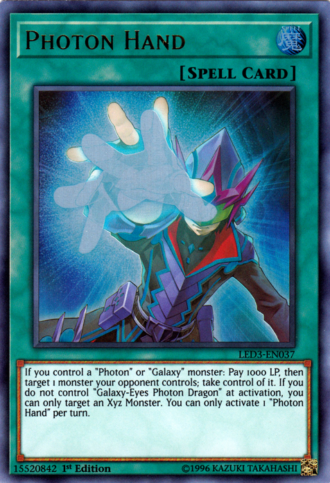 Photon Hand [LED3-EN037] Ultra Rare | The CG Realm