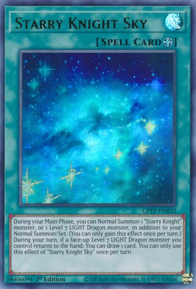 Starry Knight Sky [GFTP-EN032] Ultra Rare | The CG Realm