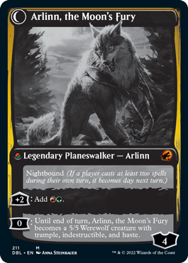 Arlinn, the Pack's Hope // Arlinn, the Moon's Fury [Innistrad: Double Feature] | The CG Realm