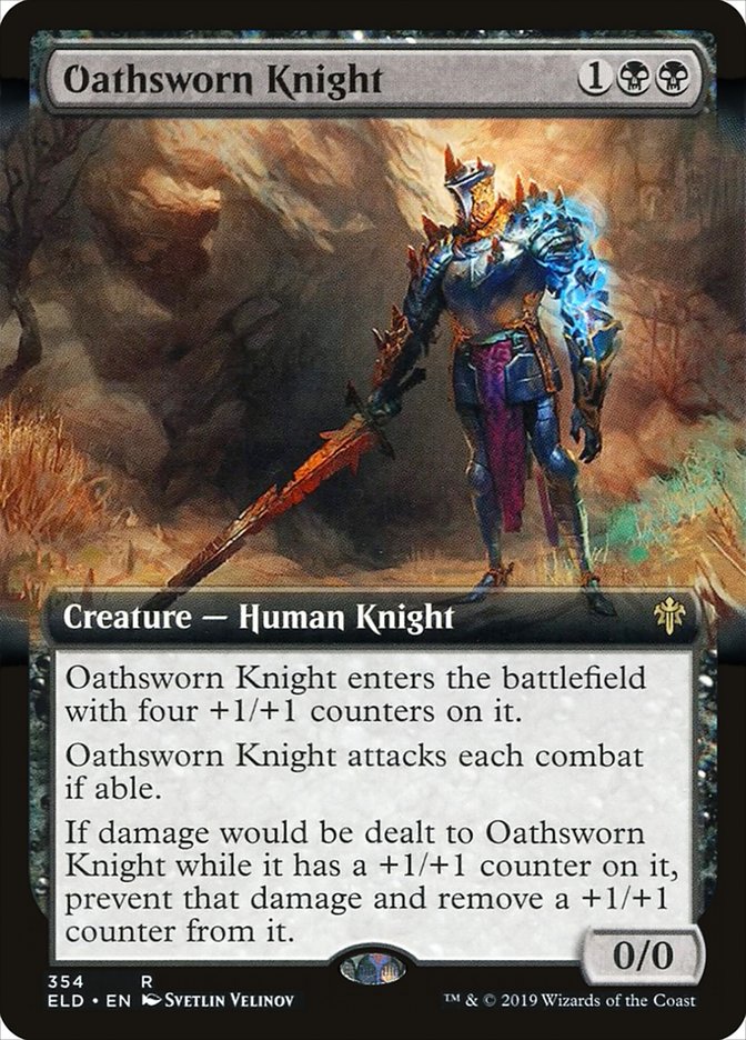 Oathsworn Knight (Extended Art) [Throne of Eldraine] | The CG Realm