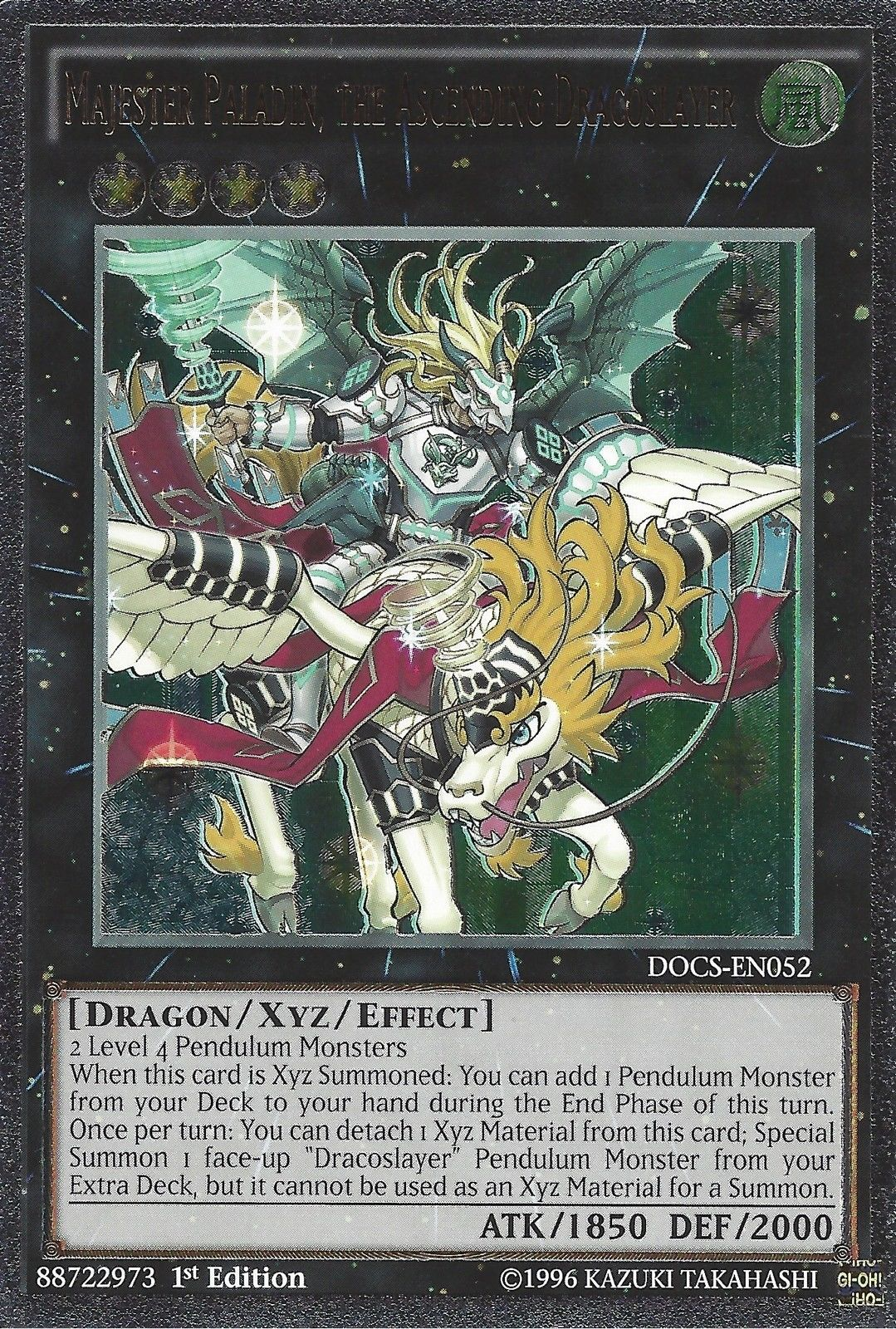 Majester Paladin, the Ascending Dracoslayer (UTR) [DOCS-EN052] Ultimate Rare | The CG Realm