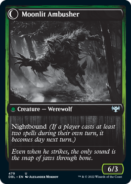 Oakshade Stalker // Moonlit Ambusher [Innistrad: Double Feature] | The CG Realm