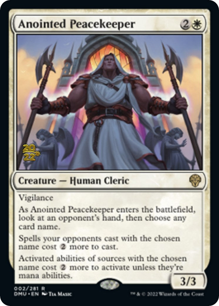 Anointed Peacekeeper [Dominaria United Prerelease Promos] | The CG Realm