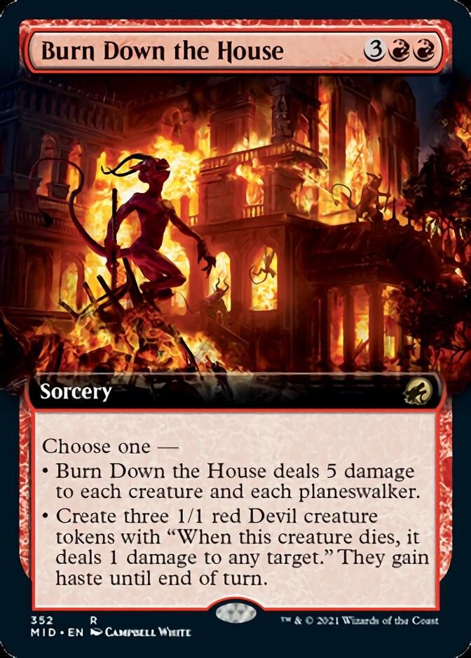 Burn Down the House (Extended Art) [Innistrad: Midnight Hunt] | The CG Realm