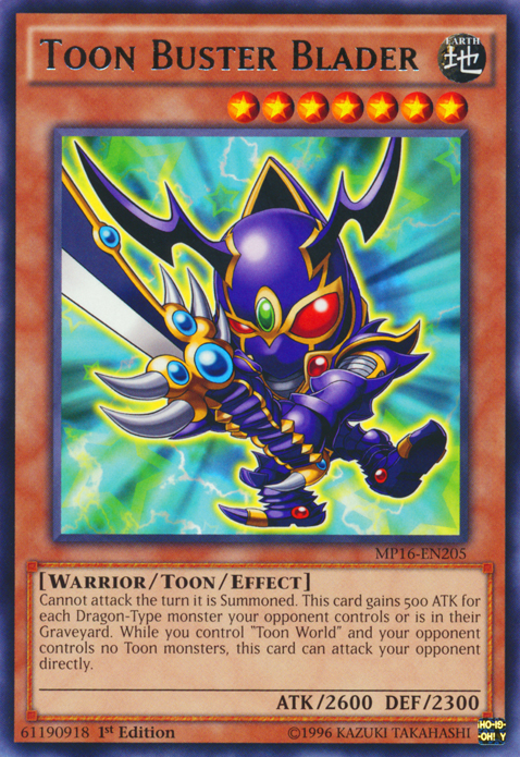 Toon Buster Blader [MP16-EN205] Rare | The CG Realm