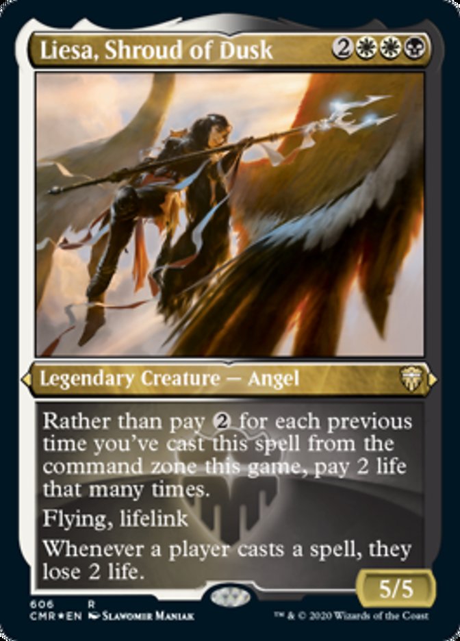 Liesa, Shroud of Dusk (Etched) [Commander Legends] | The CG Realm