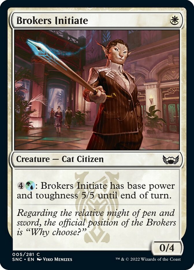 Brokers Initiate [Streets of New Capenna] | The CG Realm