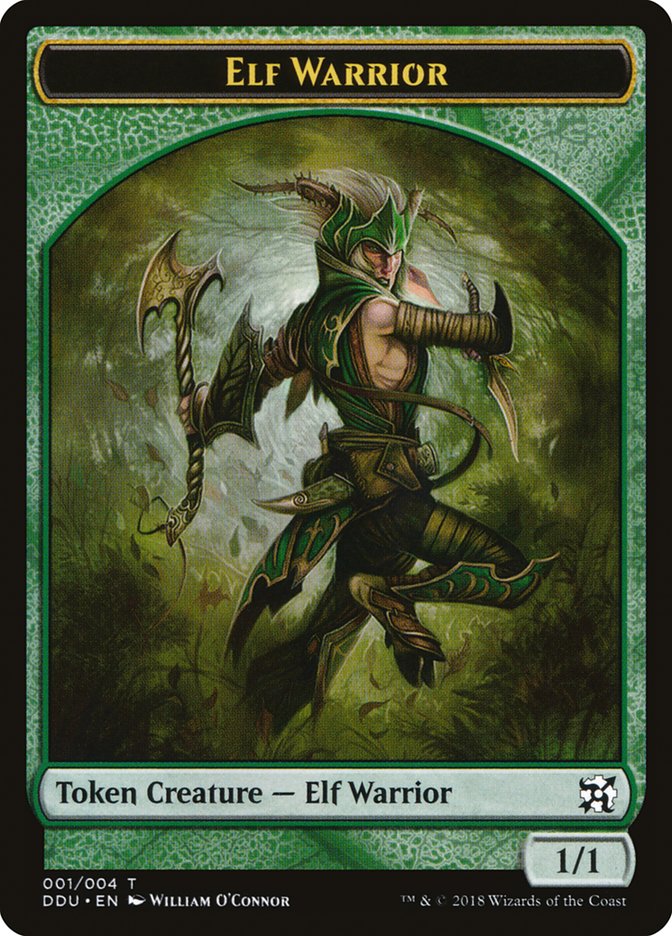 Elf Warrior Token [Duel Decks: Elves vs. Inventors Tokens] | The CG Realm