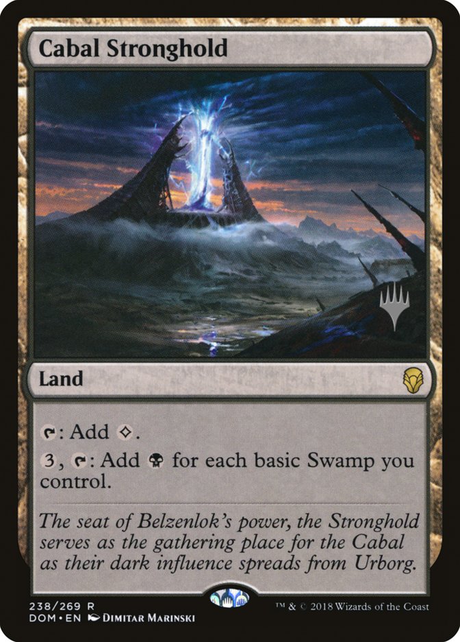 Cabal Stronghold (Promo Pack) [Dominaria Promos] | The CG Realm